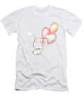 Boho Bunny with Balloons Pink Forest Cafe T-Shirt