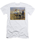 Boy and Girl Riding Donkeys Digital Remastered Edition Isaac Lazarus Israels T-Shirt