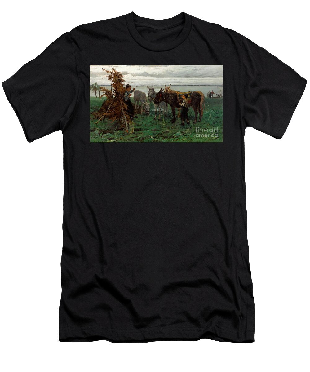 Boys Herding Donkeys 1865 Willem Maris T-Shirt
