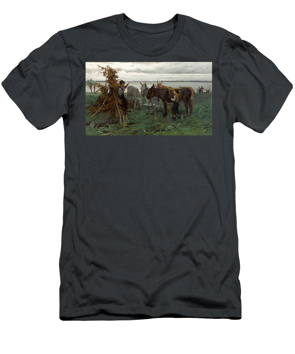 Boys Herding Donkeys Willem Maris T-Shirt