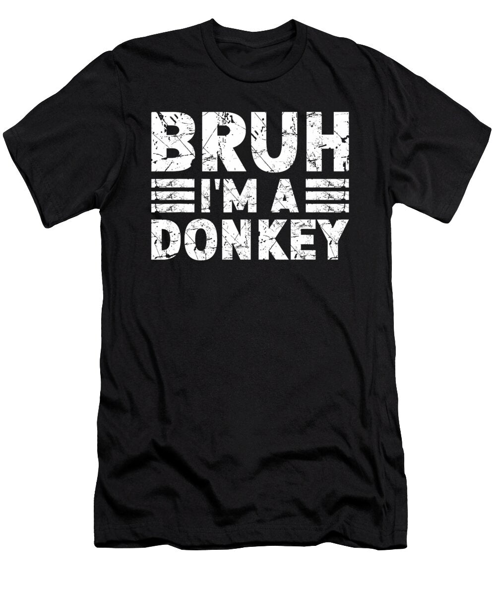 Bruh Im a Donkey Costume Halloween Donkey Studi Alex T-Shirt