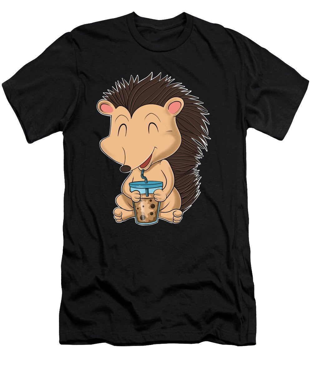 Bubble Tea Kawaii Hedgehog I Boba Tea Otaku Hedgehog Maximus Designs T-Shirt