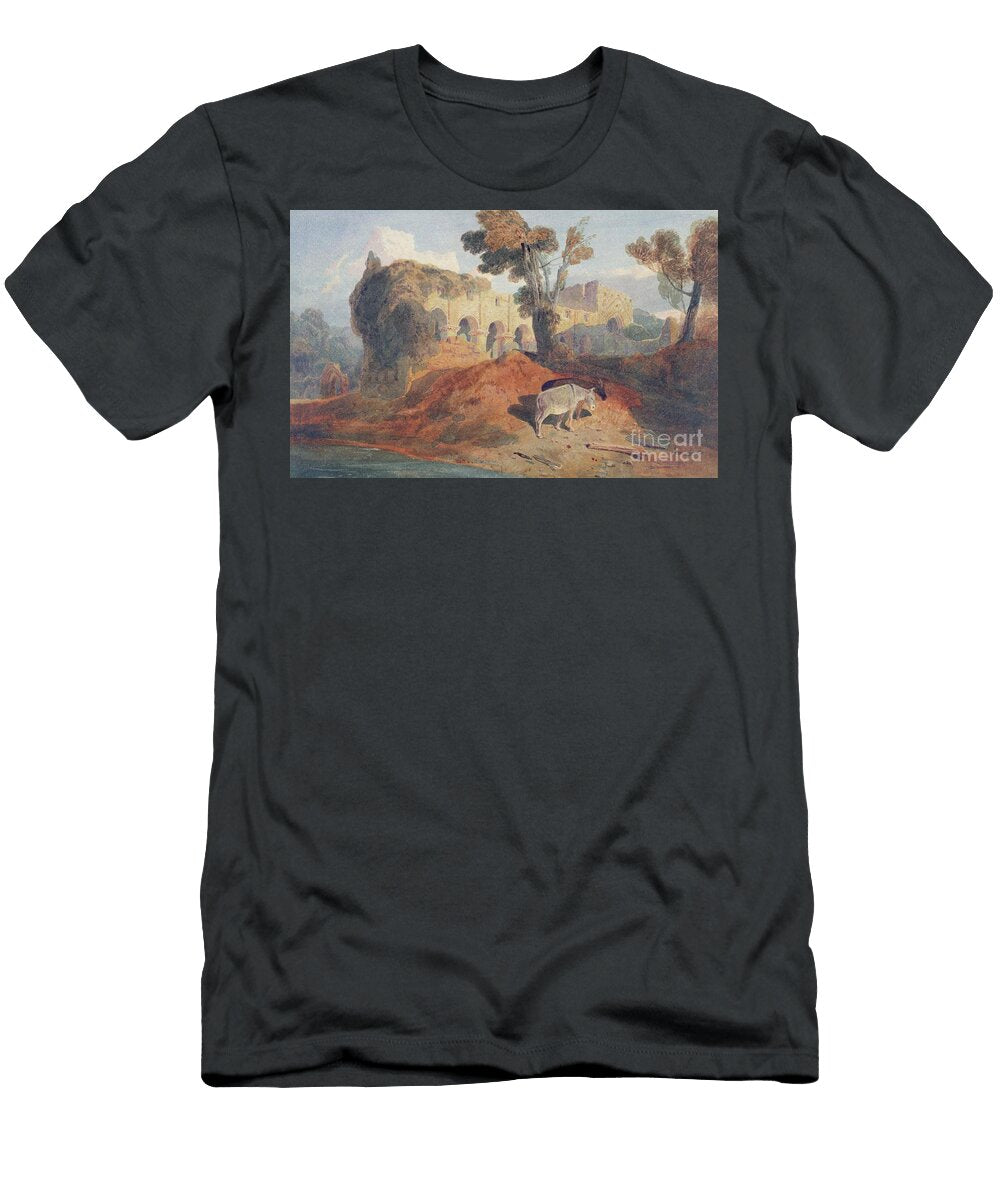 Buildwas Abbey Watercolor John Sell Cotman T-Shirt