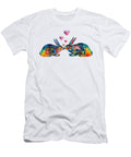 Bunny Rabbit Art Hopped Up on Love By Sharon Cummings Sharon Cummings T-Shirt