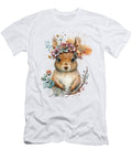 Bunny Rabbit Boho Woodland Animal Floral Heidi Joyce T-Shirt