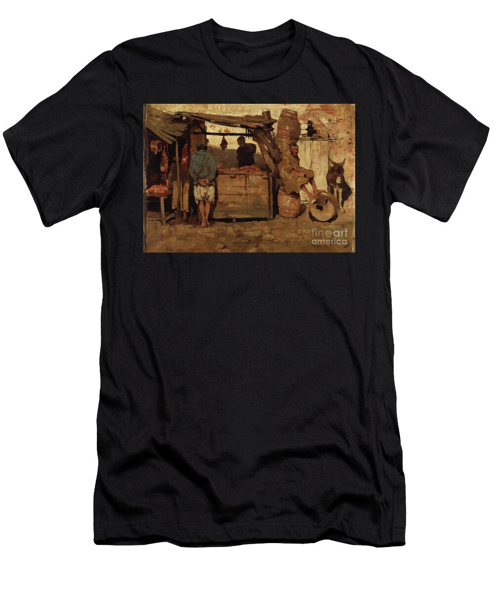 Butchery in Tanger 1882 Theo Van Rysselberghe T-Shirt