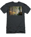 Calm Waters in Stream At Sunset in Forest Johan Ferret T-Shirt
