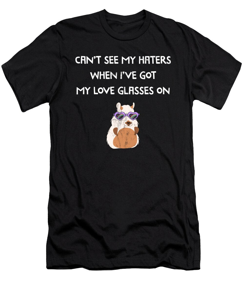Cant See My Haters Guinea Pig Lover Noirty Designs T-Shirt