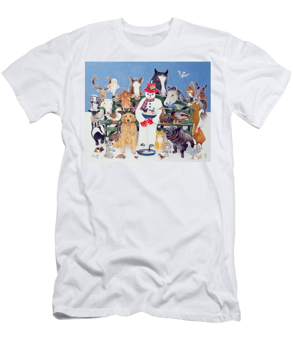 Caring Oil on Canvas Pat Scott T-Shirt
