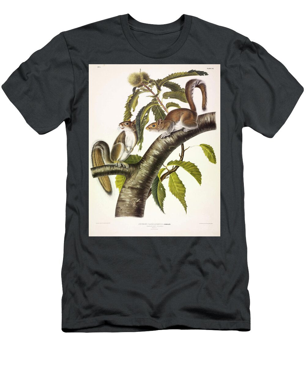 Carolina Grey Squirrel John James Audubon T-Shirt