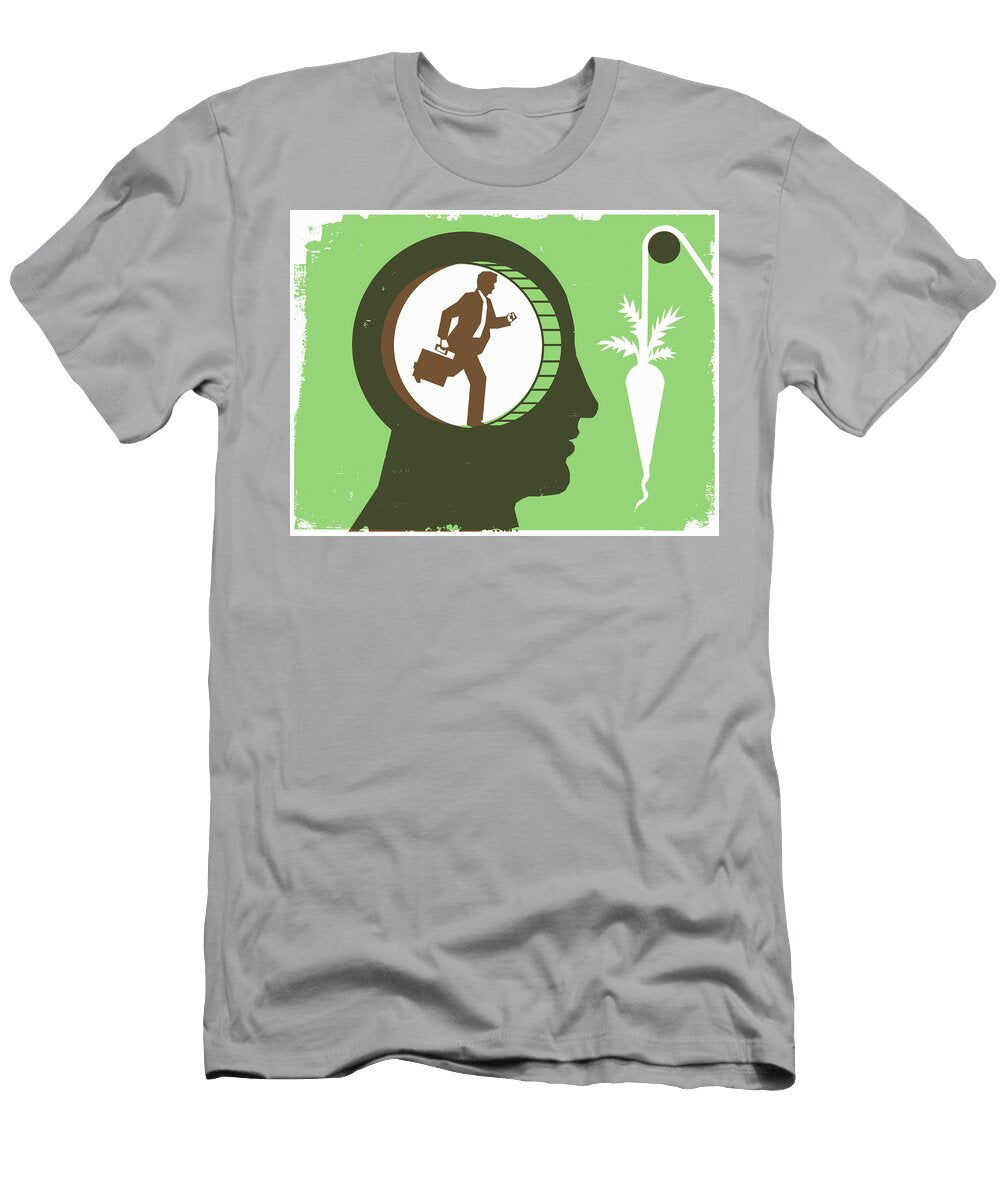 Carrot Dangling in Front of Businessman Ikon Images T-Shirt