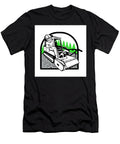 Cartoon Beaver Operating Forestry Mulcher Mascot Retro Aloysius Patrimonio T-Shirt