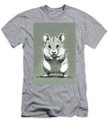 Cartoon Illustration of a Small Hamster Standing Upright Wall Art Prints T-Shirt