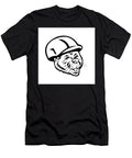 Cartoon North American Beaver or Castor Canadensis Wearing Hard Mascot Retro Aloysius Patrimonio T-Shirt