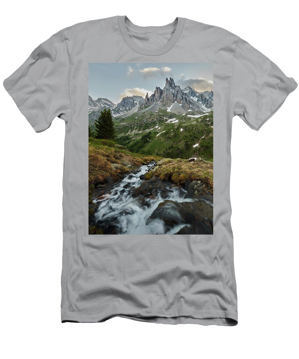 Cascade in the Alps Ii Jon Glaser T-Shirt