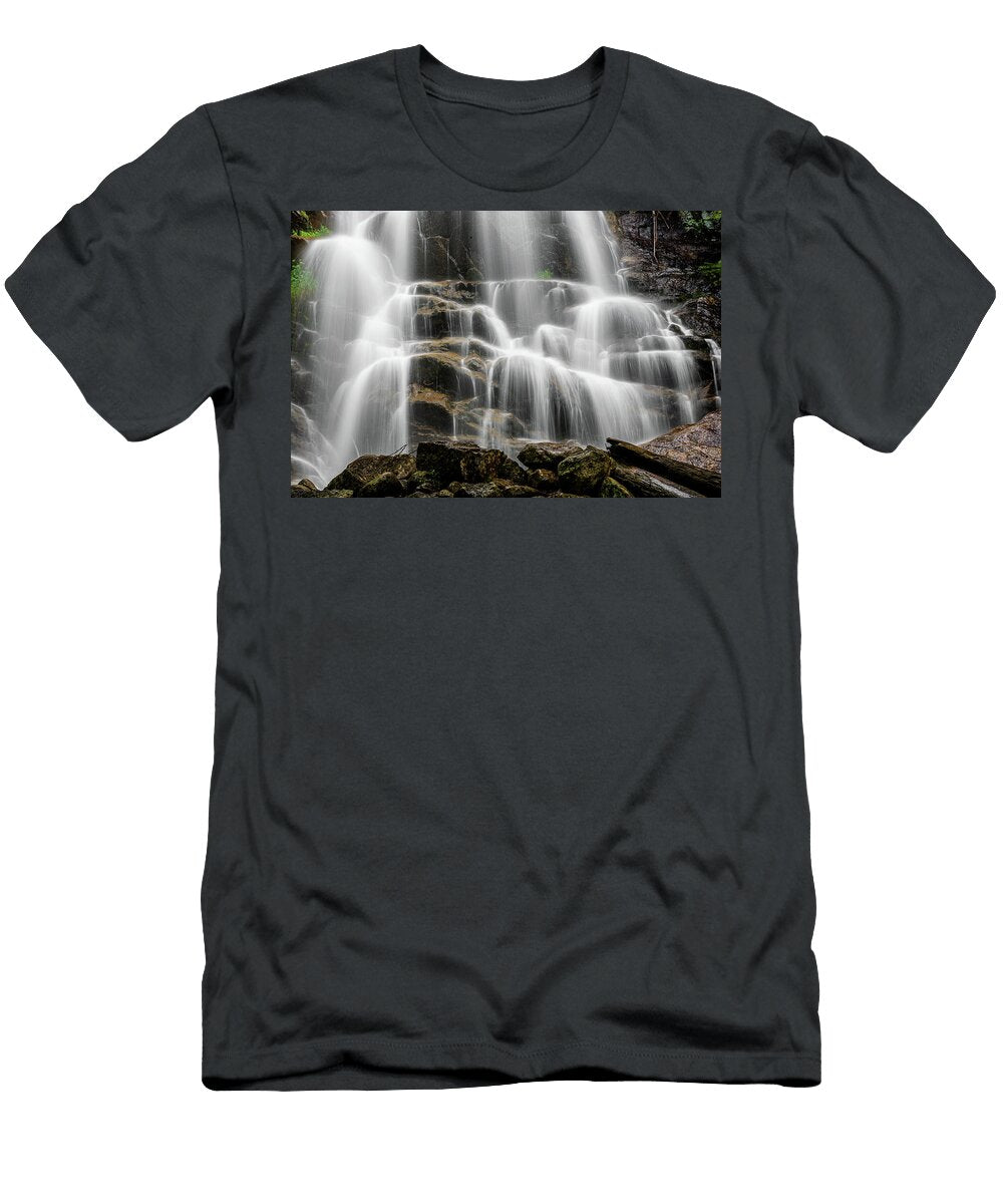Cascading Detail Beaver Meadow Falls Paul Swiatkowski T-Shirt