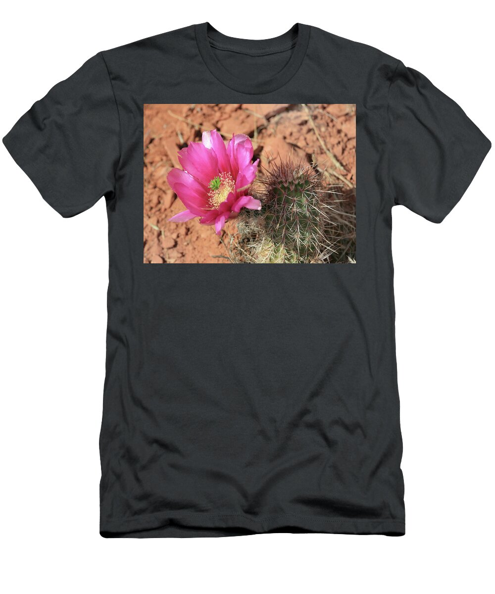 Cathedral Rock Cactus Flower Lori Deiter T-Shirt