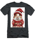 Cavy Cute Hamster in a Red Hat and Sweater Winter Holiday Animal Art Rhys Jacobson T-Shirt
