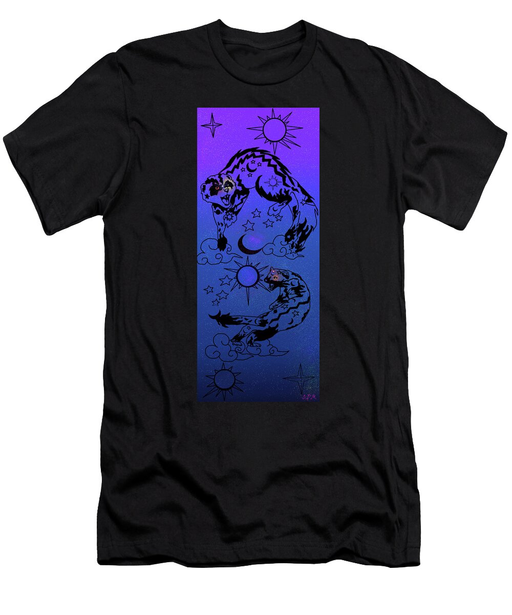 Celestial Weasel Wardance Cygnus Stardancer T-Shirt