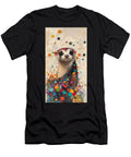 Charming Ferret 1 Colorful Animal Portrait Lowell Harann T-Shirt