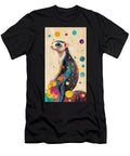 Charming Ferret Colorful Animal Portrait Lowell Harann T-Shirt