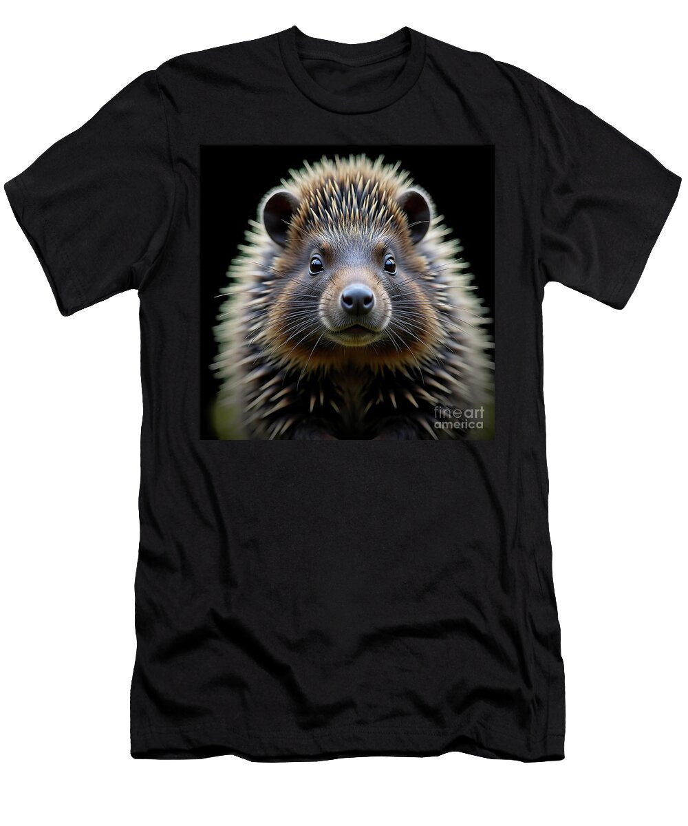 Charming Hedgehogs Portrait Savannah Gibbs T-Shirt