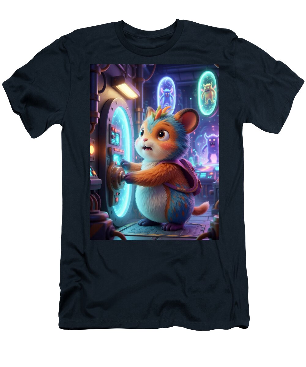 Cheeky in a Sci Fi Portal Marie Jeanette Knight T-Shirt