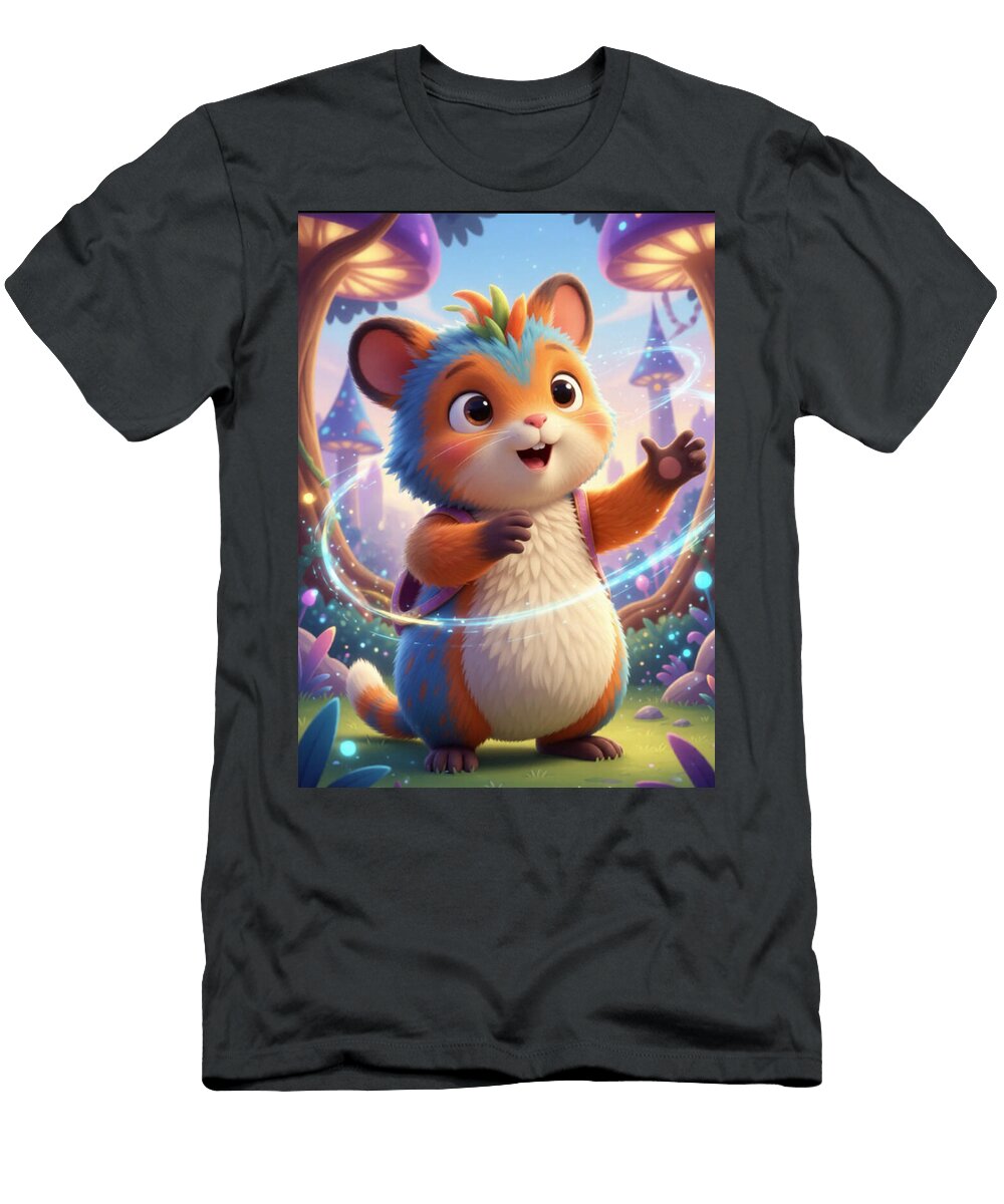 Cheeky in Enchanted Forest Marie Jeanette Knight T-Shirt
