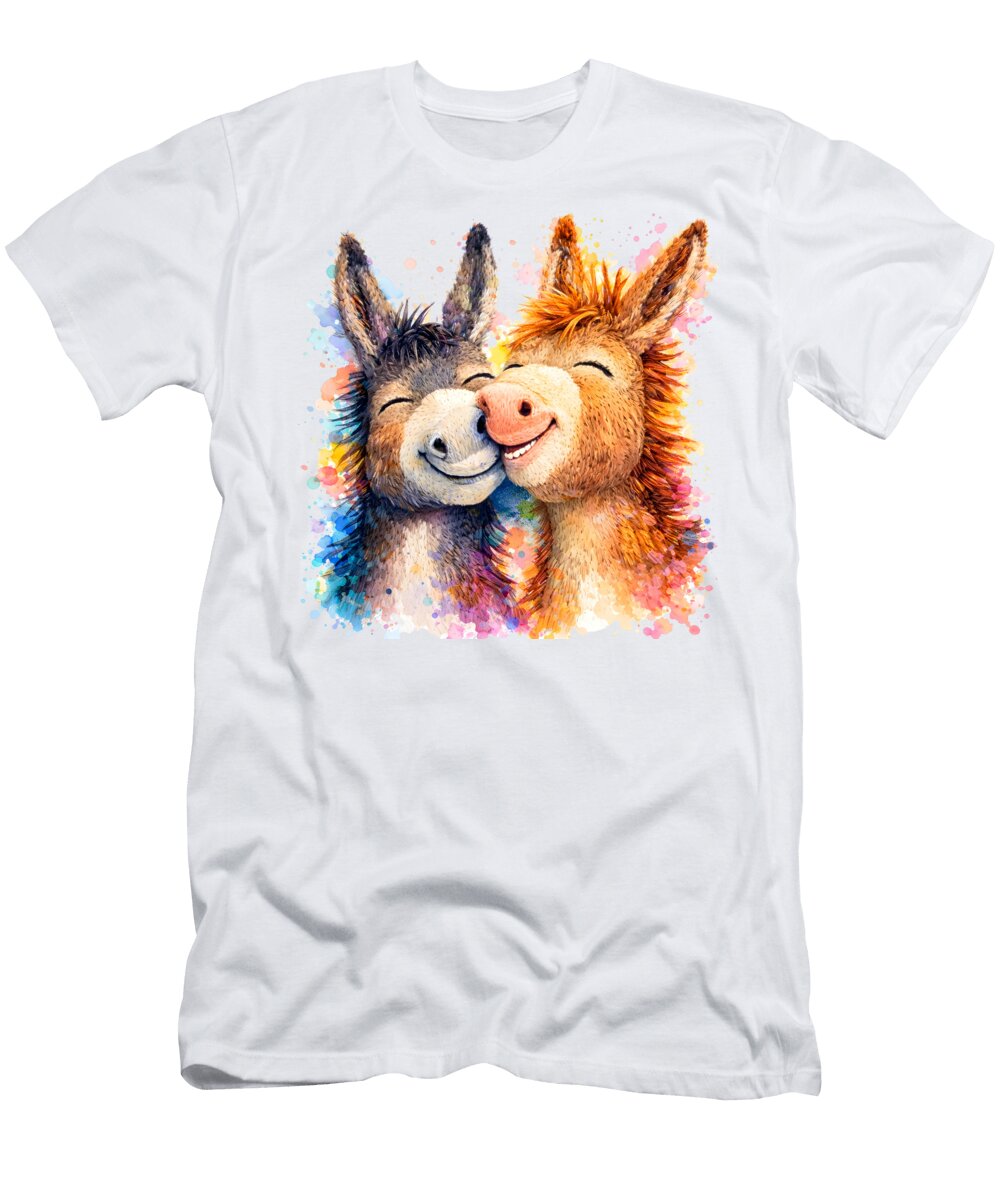 Cheerful Donkey Duo Mounir Khalfouf T-Shirt