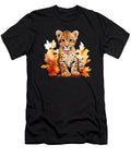 Cheetah Cub Autumn Baby Leopard Safari Watercolor Heidi Joyce T-Shirt