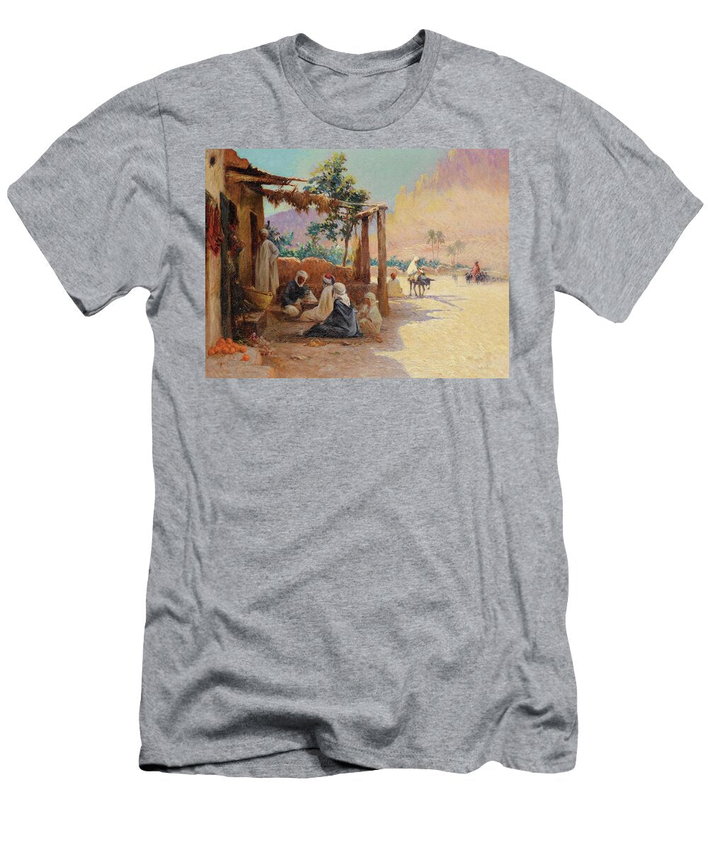 Chess Players in El Kantara Alexis Auguste Delahogue T-Shirt