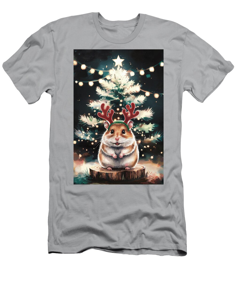 Christmas Hamster Joanna Redesiuk T-Shirt