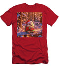 Christmas Hedgehog Having Hot Cocoa in the Forest Charlesy T-Shirt