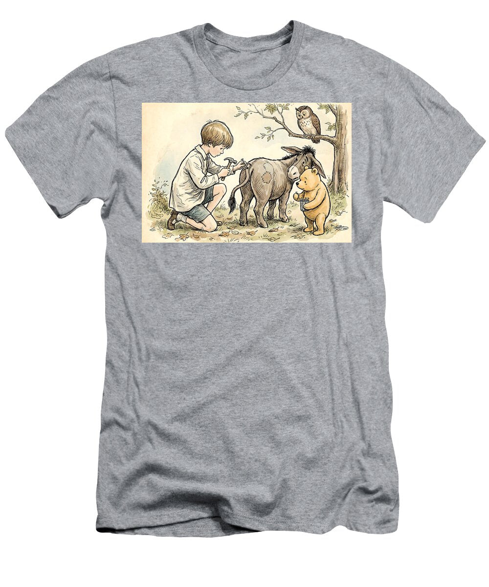 Christopher Robin Tends to Eeyore Julia the Pooh T-Shirt