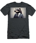 Classy Animal Honey Charismatic Anthropomorphic Badger Tie Dressed Elegant Suit High Patterned Portrait Attitude Posing Human Fashion Confident Raccoon Wafe Akkash T-Shirt