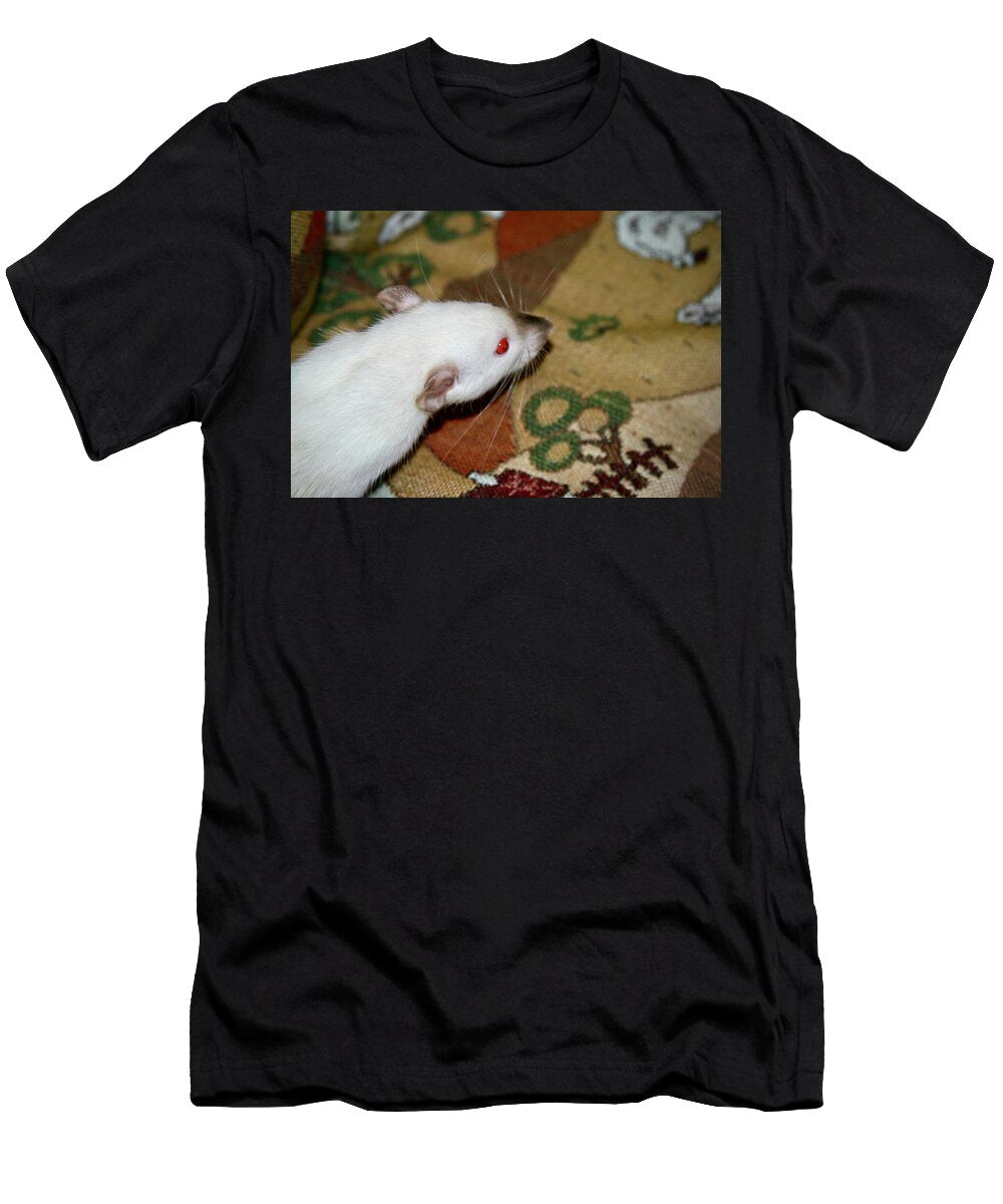 Close Up of an Albino Ferret Anastasia Batkova T-Shirt