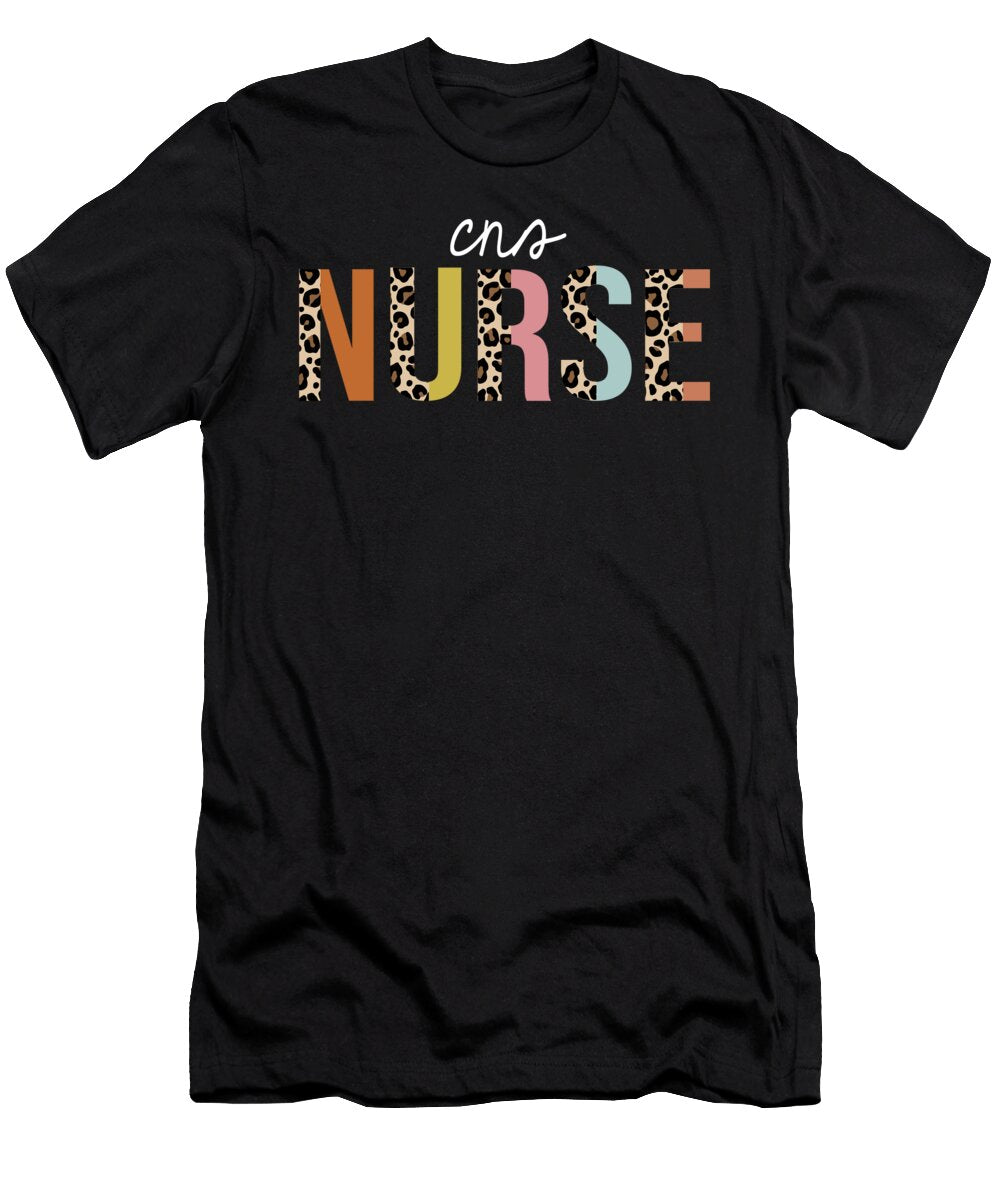 Cns Nurse Colorful Leopard Print Funny Jensen Cena T-Shirt