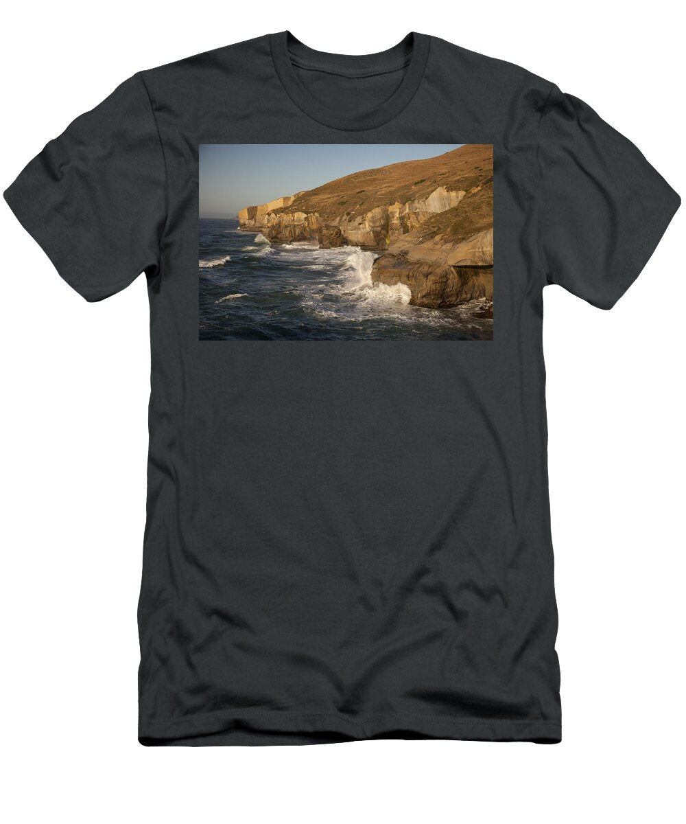 Coast and Tunnel Beach Otago New Zealand Colin Monteath Hedgehog House T-Shirt