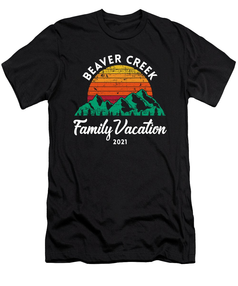 Colorado Rocky Mountains Family Vacation 2021 Beaver Creek Design Jacob Hughes T-Shirt