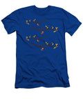 Colorful Autumn Branches Orange Green Leaves Set Tenshirt T-Shirt