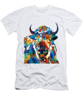 Colorful Buffalo Art Sacred By Sharon Cummings Sharon Cummings T-Shirt