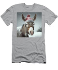 Colorful Donkey Wearing Santa Hat Grey and Whit Edfb F Bdd Eeeddc By Asar Studios Celestial Images T-Shirt
