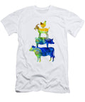 Colorful Farm Friends Art 2 Sharon Cummings T-Shirt