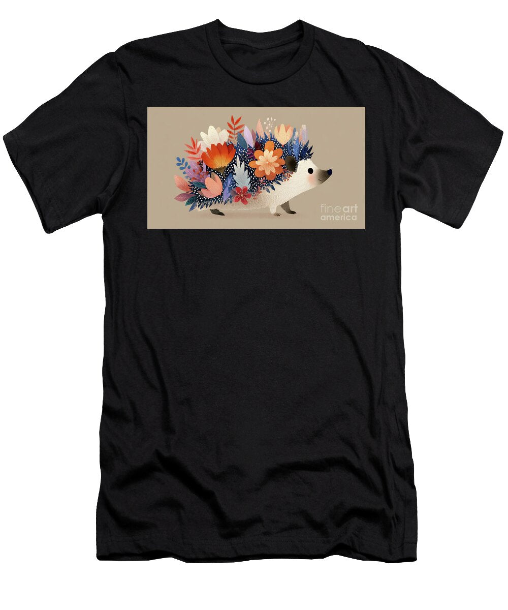 Colorful Flower Hedgehog Beautiful Things T-Shirt