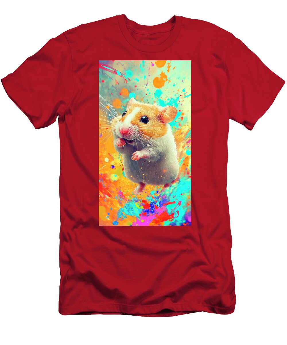Colorful Hamster Art Cortez Schinner T-Shirt