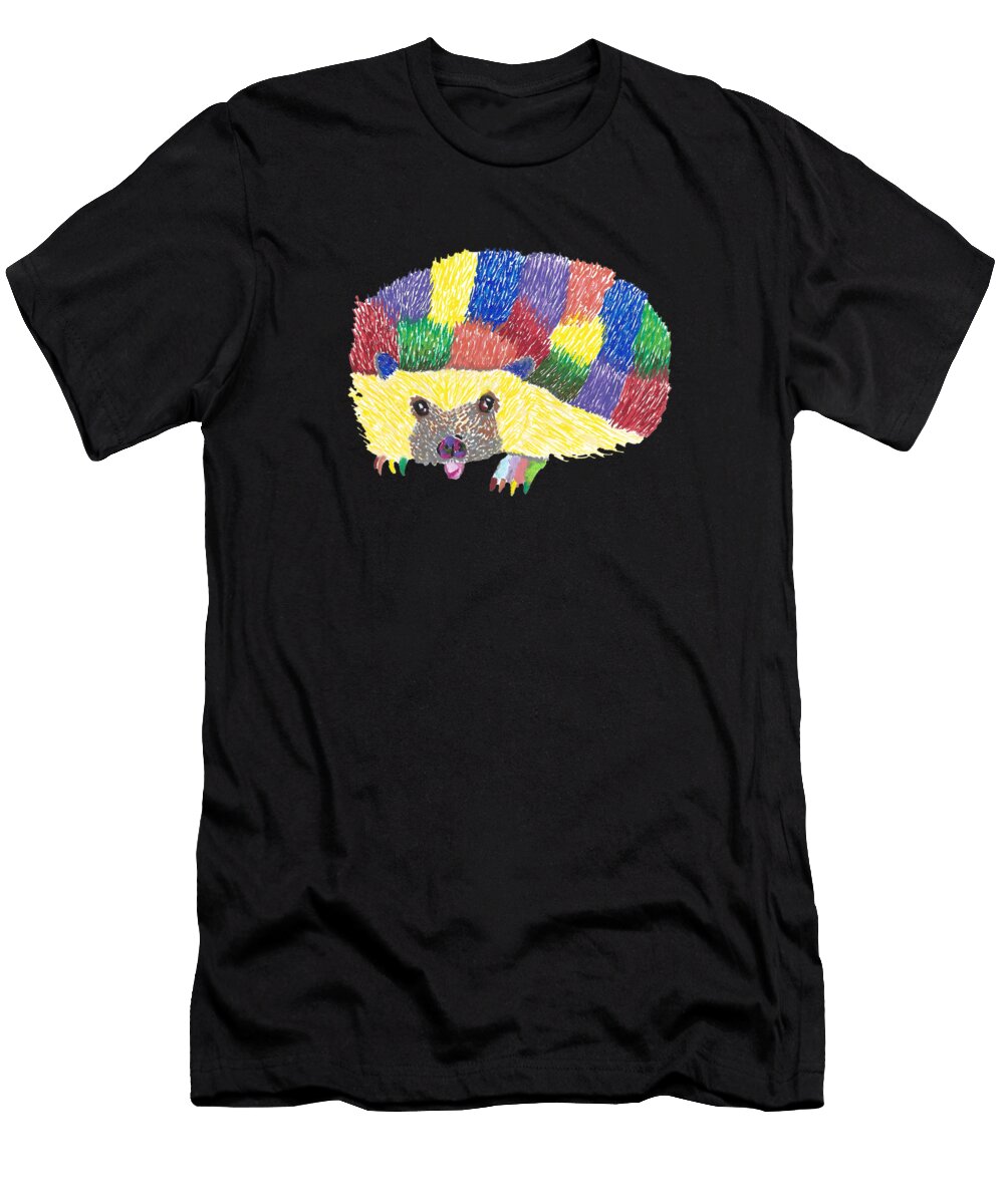 Colorful Hedgehog Ali Baucom T-Shirt