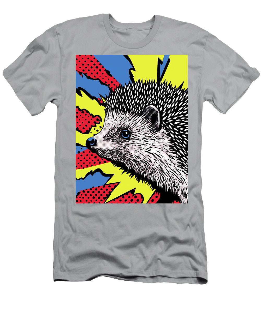 Colorful Hedgehog in Pop Art Style Fabrizio Cassetta T-Shirt