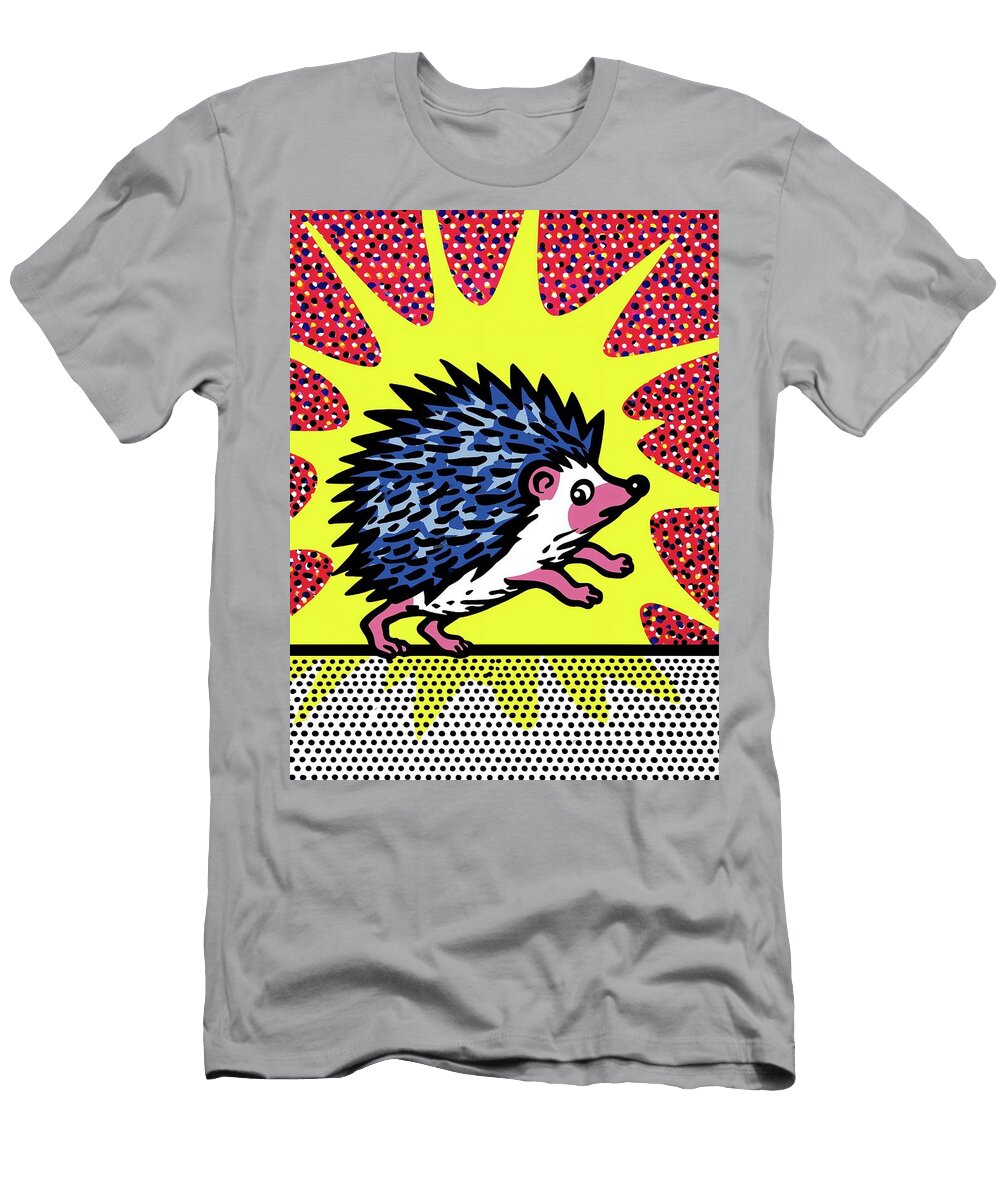 Colorful Hedgehog Pop Art Fabrizio Cassetta T-Shirt
