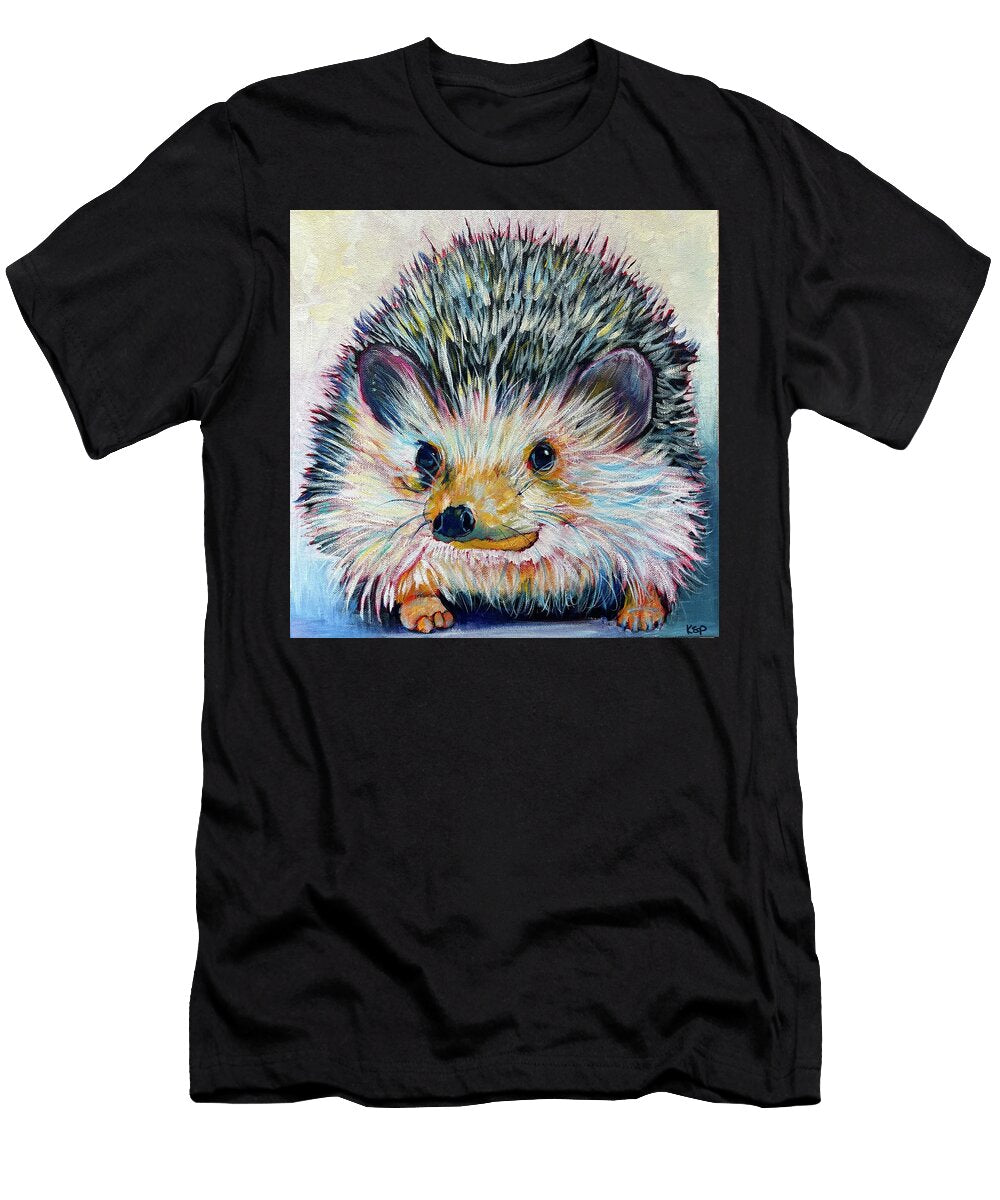 Colorful Hedgehog Portrait Kelly Smith Price T-Shirt