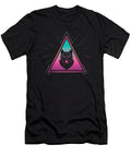 Colorful Wolf Geometrical Triangle Coyote Retro Style Design Art Grabitees T-Shirt